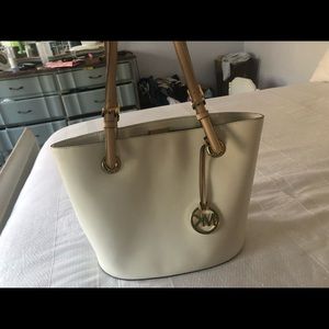 White Michael Kors Tote selling for best offer!